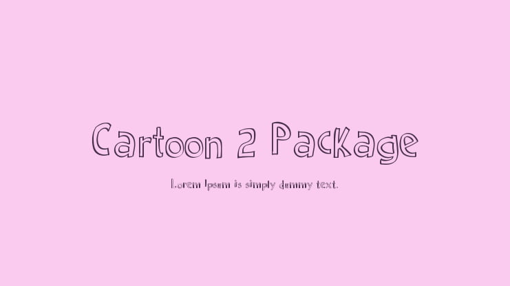 Cartoon 2 Package Font Family