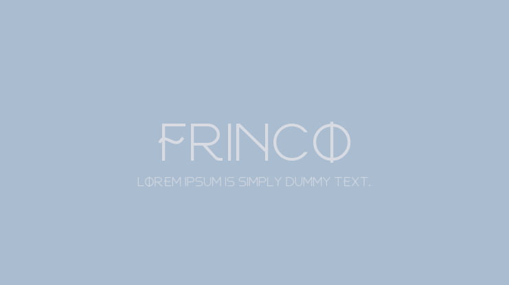 FRINCO Font