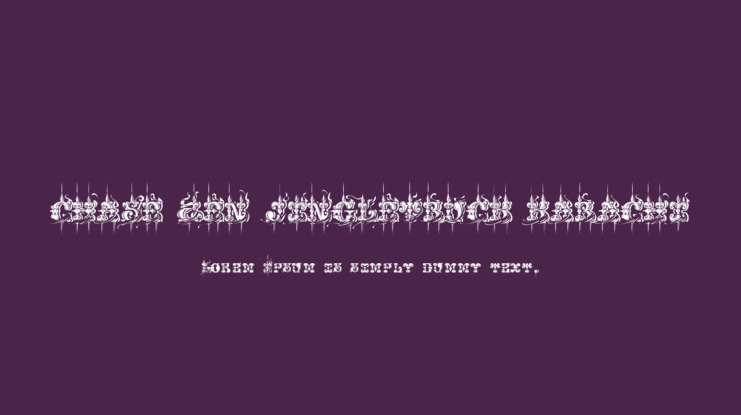 CHASE ZEN JINGLETRUCK KARACHI Font