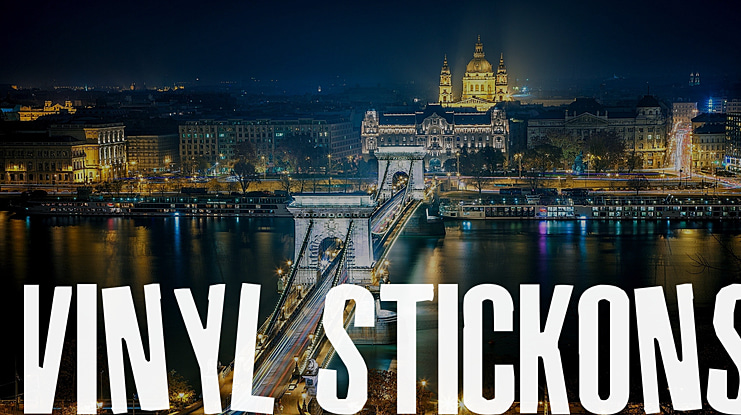 Vinyl Stickons Font