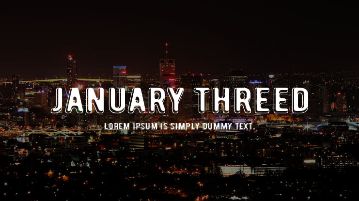 January Threed Font