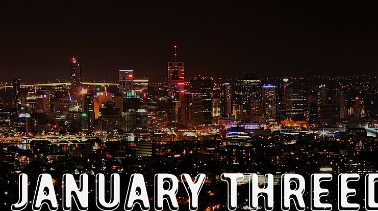 January Threed Font
