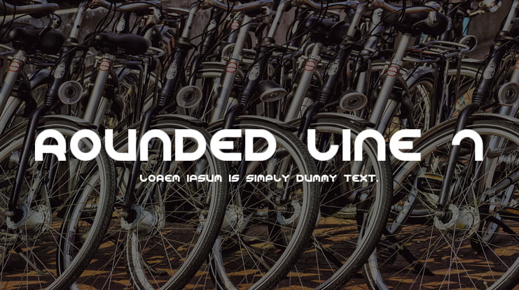 Rounded Line 7 Font