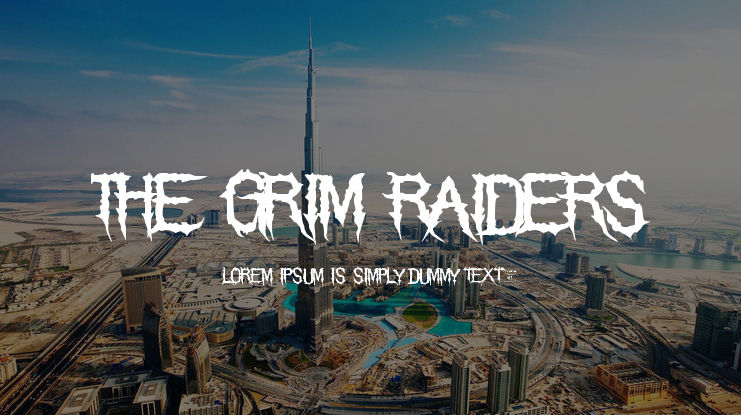 The Grim Raiders Font