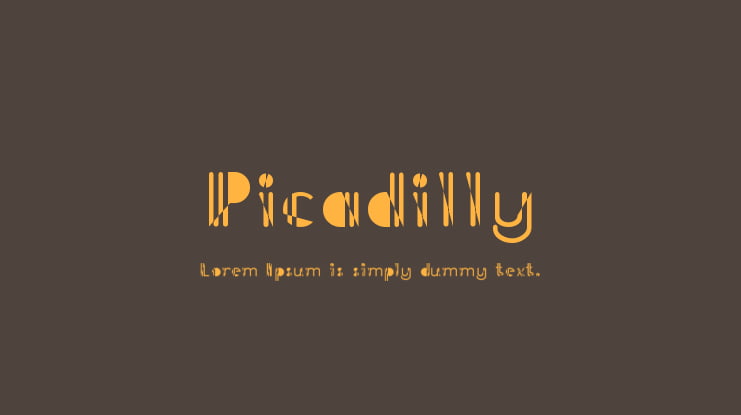 Picadilly Font Family