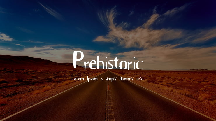 Prehistoric Font