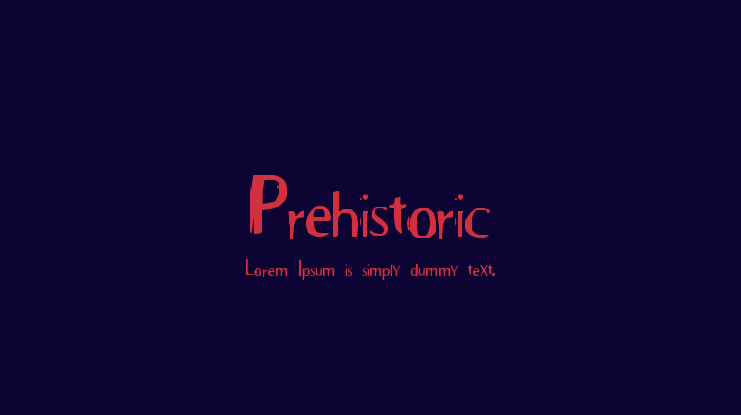 Prehistoric Font