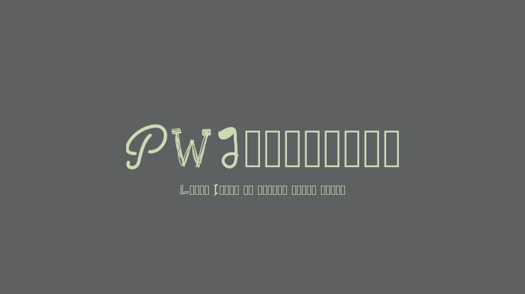 PWAlternate Font