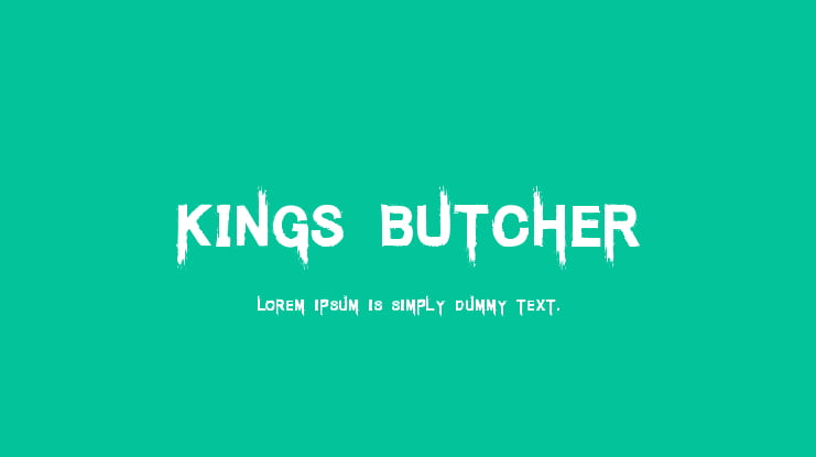 Kings Butcher Font
