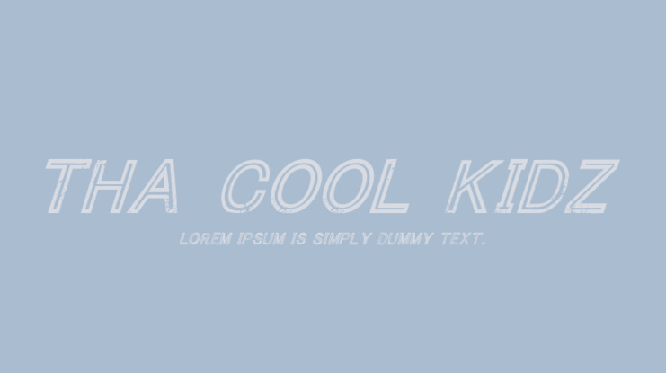 Tha Cool Kidz Font Family