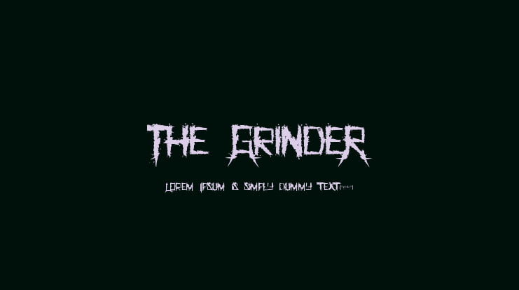 The GrindeR Font