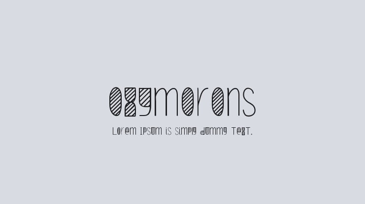Oxymorons Font Family