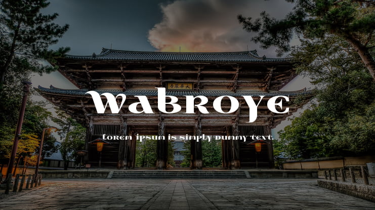 Wabroye Font