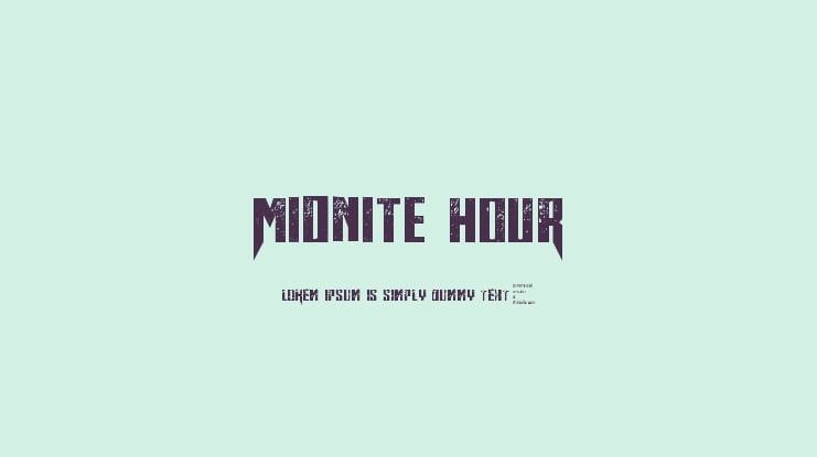 Midnite Hour Font