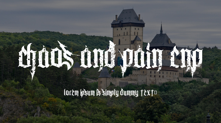 Chaos and Pain CnP Font
