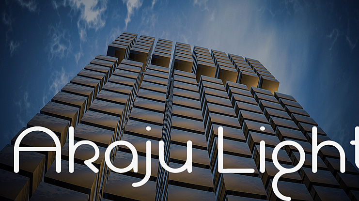 Akaju Outline Font Family