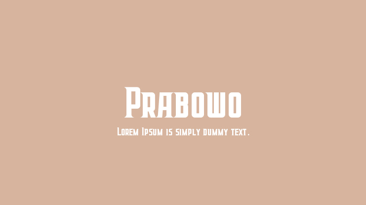 Prabowo Font
