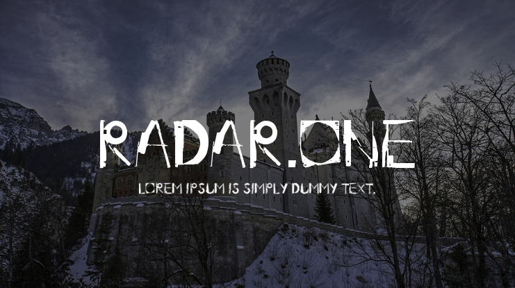 Radar.One Font
