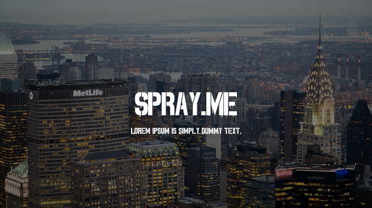 Spray.ME Font
