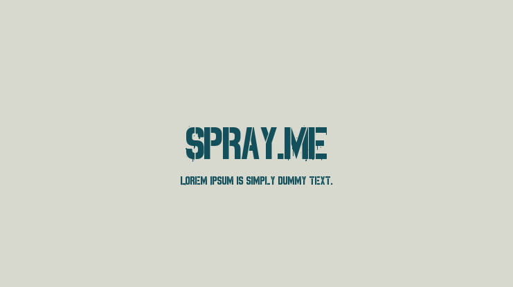 Spray.ME Font