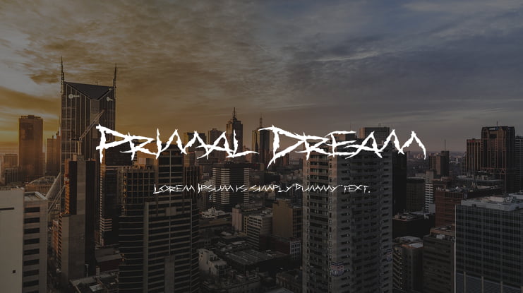 Primal Dream Font