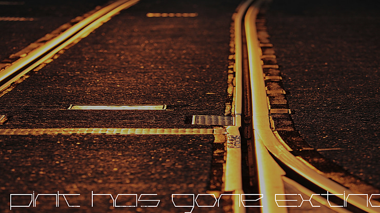 Pink Has Gone Extinct Hairline Font Family