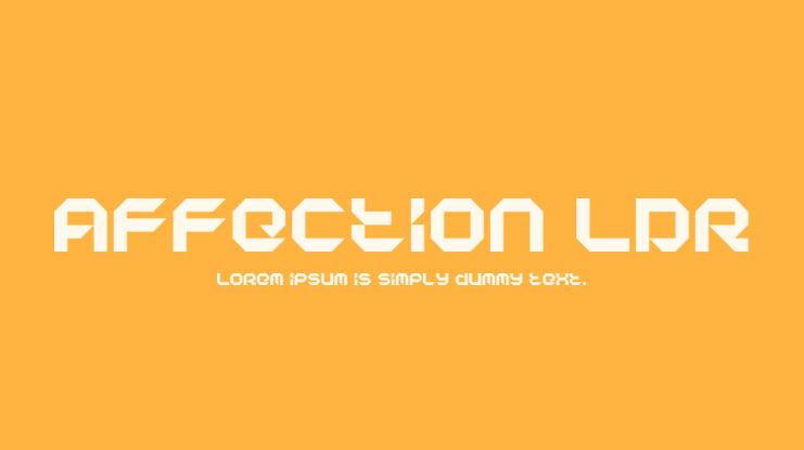 Affection LDR Font Family