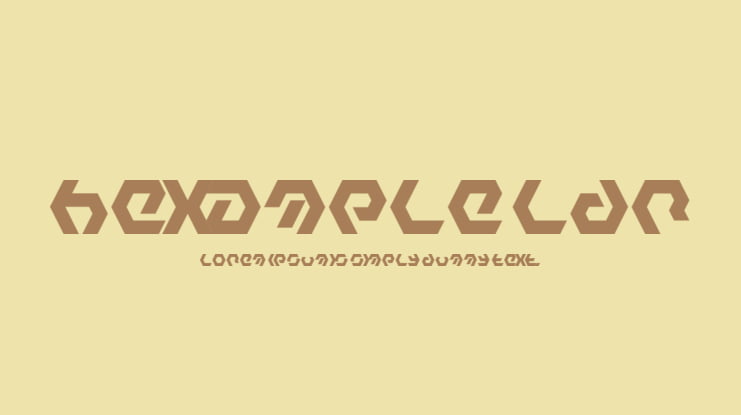 Hexample LDR Font