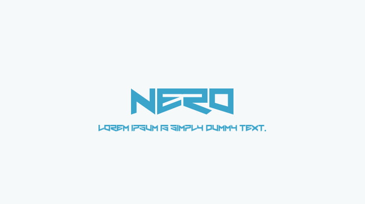Nero Font