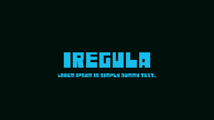 Iregula Font