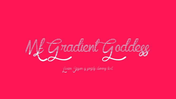 Mf Gradient Goddess Font