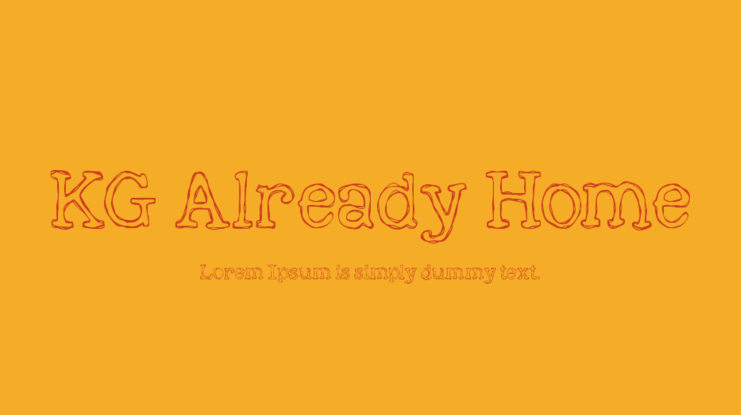 KG Already Home Font