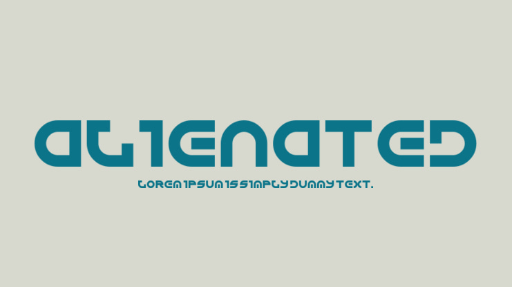 Alienated Font