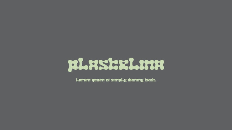 Plastelina Font