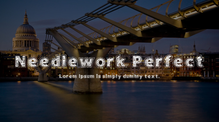 Needlework Perfect Font