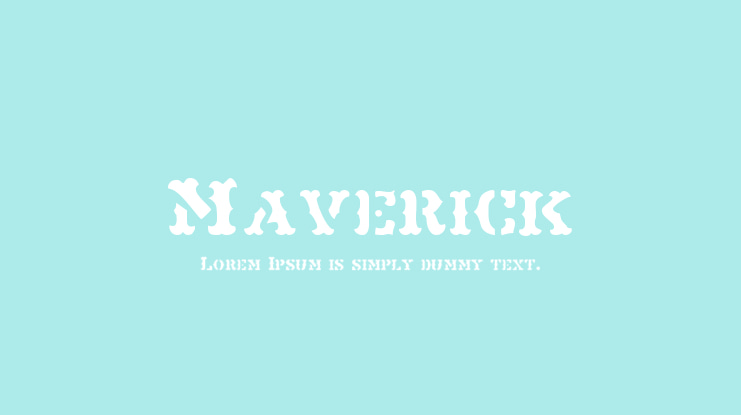 Maverick Font