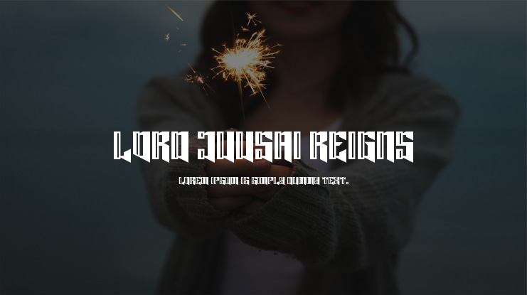 Lord Juusai Reigns Font