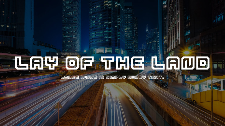 Lay Of The Land Font