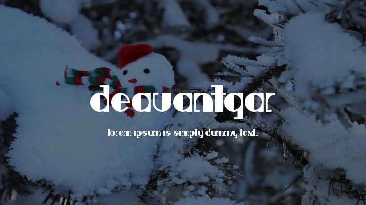 Deavantgar Font