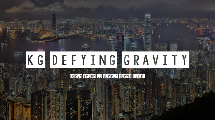 KG Defying Gravity Font Family