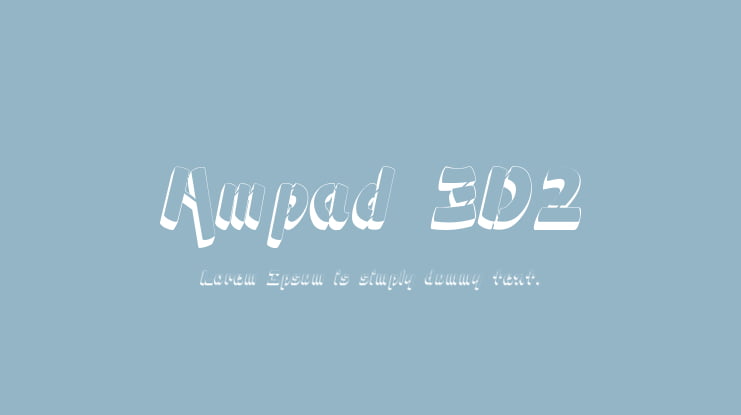 Ampad 3D2 Font Family