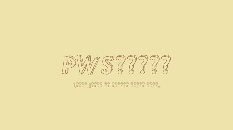 PWShaded Font