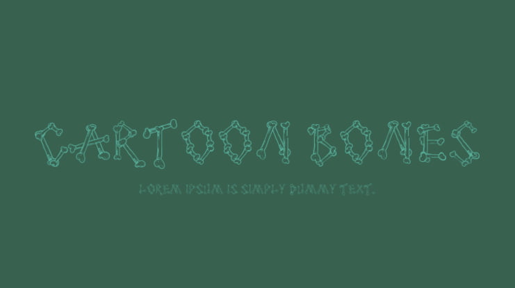 Cartoon Bones Font