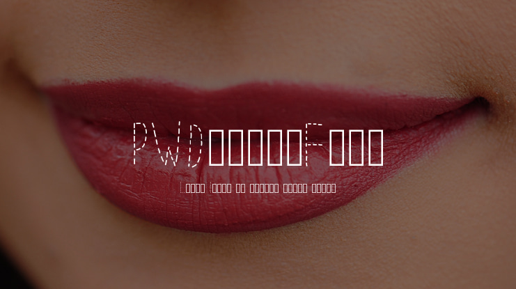 PWDottedFont Font
