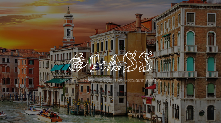 Glass Font