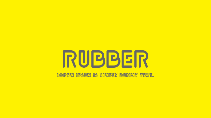 Rubber Font