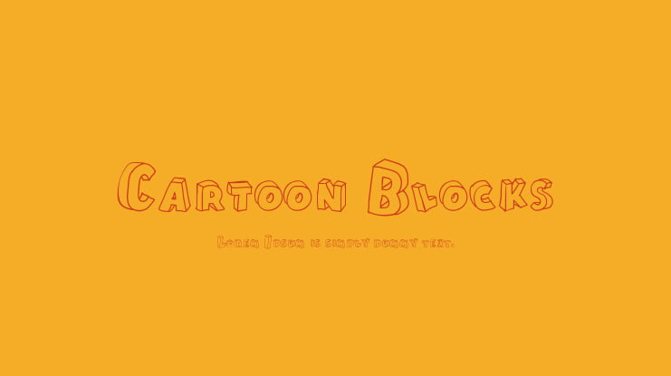 Cartoon Blocks Font