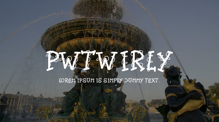 PWTwirly Font