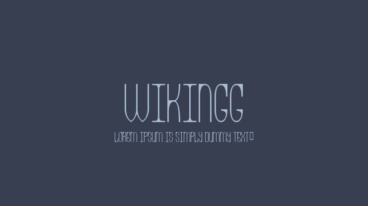 Wikingg Font