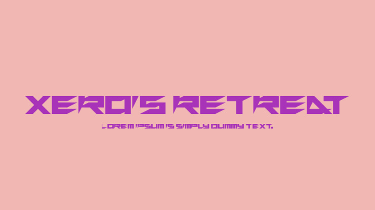 Xero's Retreat Font